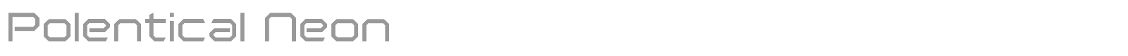 Polentical Neon font preview